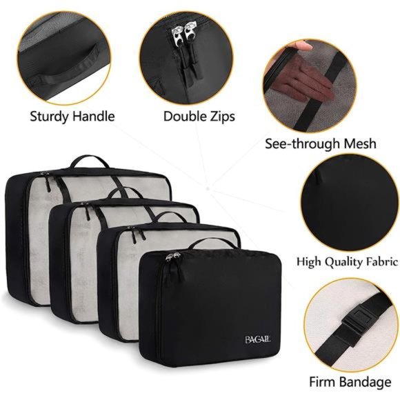 8 Set Packing Cubes Luggage Packing Organizers for Travel Accessories - Picture 4 of 6